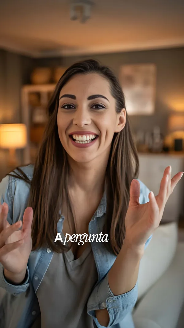 Creator falando para a câmera, com legenda no estilo Marina